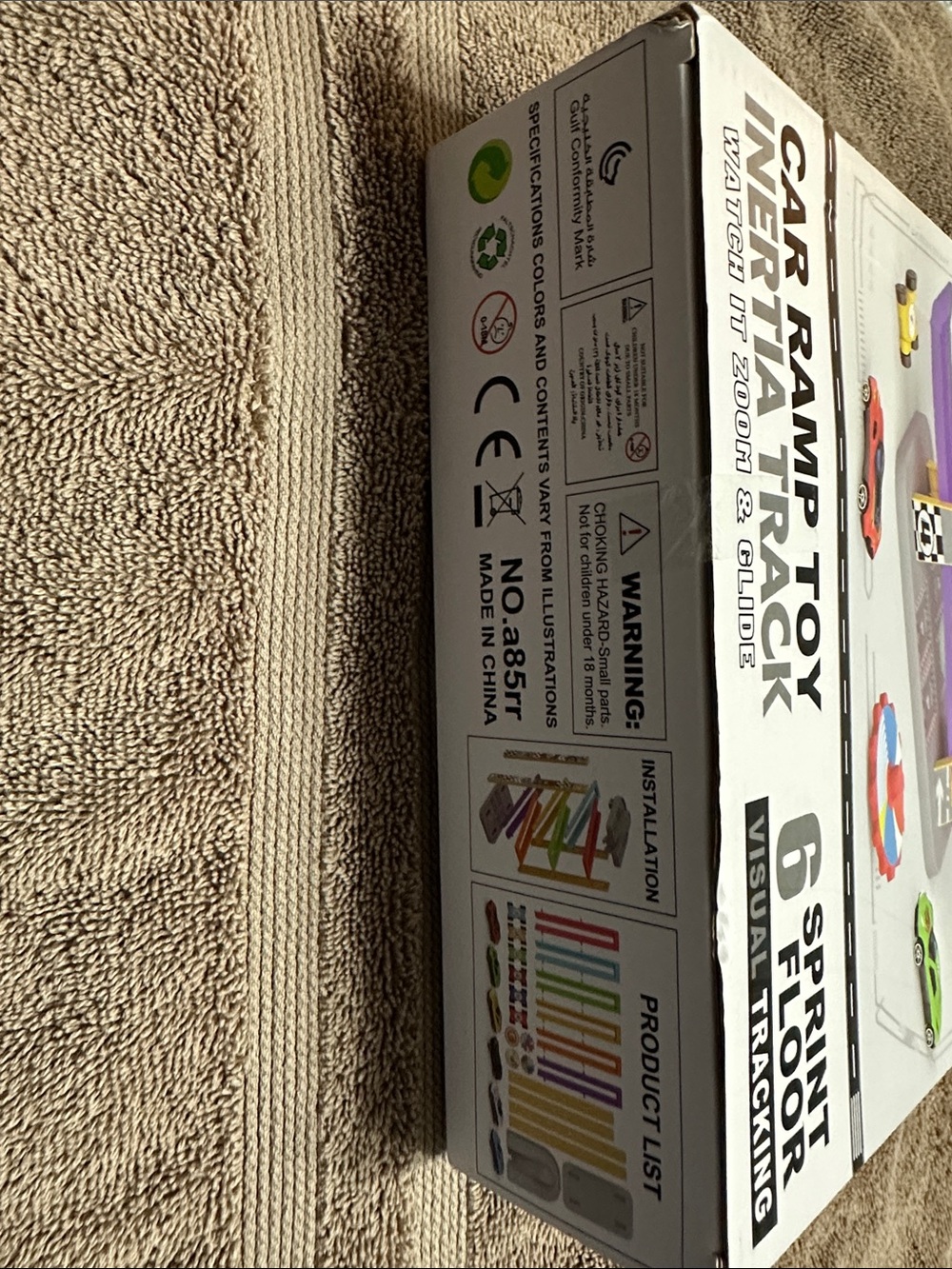 Kids Car Ramp Toy - Colorful Multi-Color Inertia Track - Picture 2 of 3